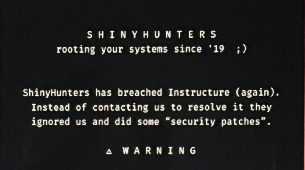 canvas cyberattack warning