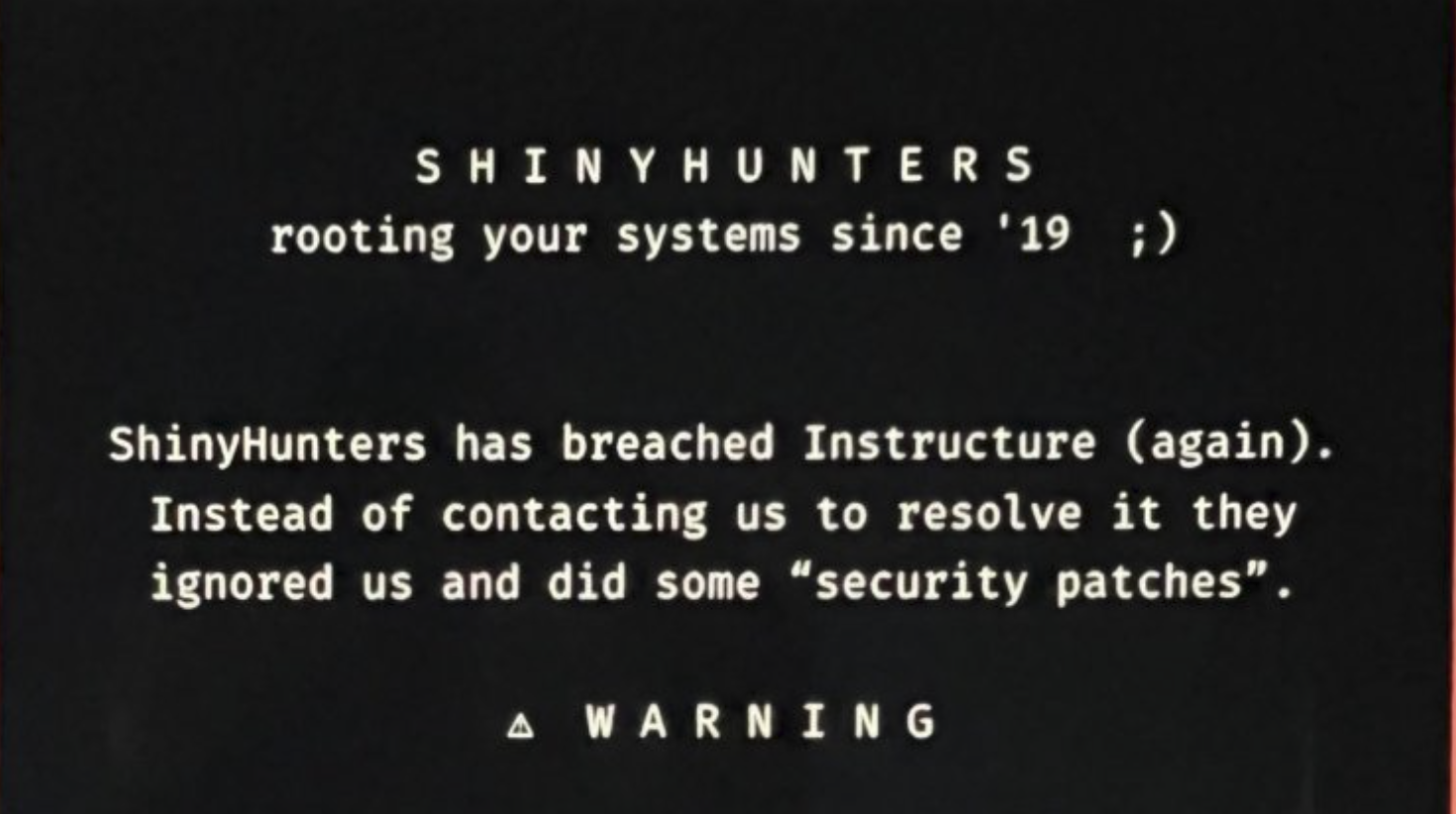 canvas cyberattack warning